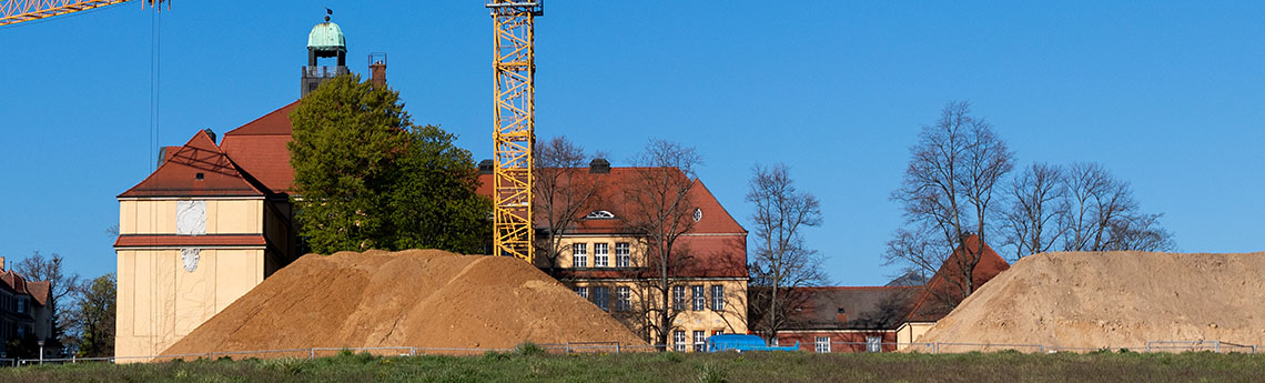 Baustelle für den neuen Schulcampus an der Oststraße in Kamenz (Foto: Dominic Wunderlich)