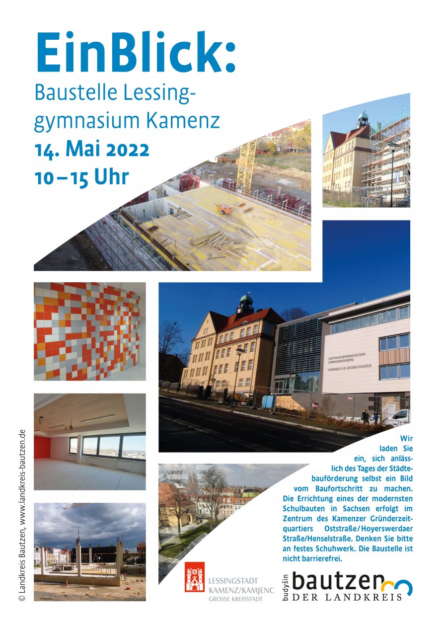 14. Mai 2022 – EinBlick Baustelle Lessinggymnasium Kamenz