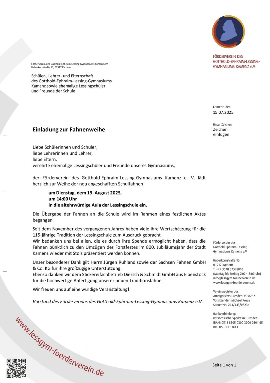 Fahnenweihe