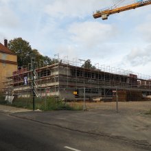 Der Neubau wächst... - 27.09.2020 (Blick von der Haberkornstraße)